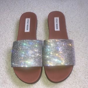 steve madden bedazzled slides